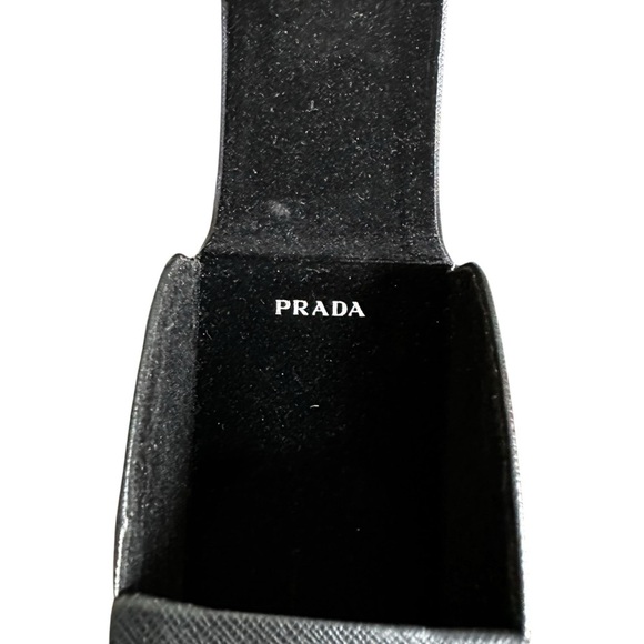 PRADA Black Saffiano Leather Large Sunglasses Case - Picture 6 of 6